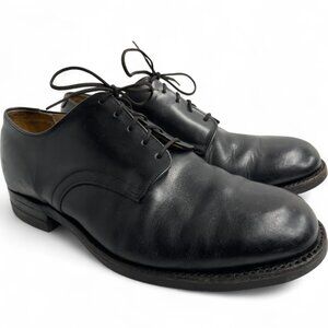 Vintage 1980 Craddock Terry Shoes Men's 8.5 W Leather Military Lace Up Oxfords